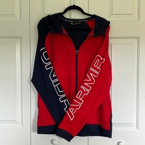 Under Armour hooded thin workout zip up jacket